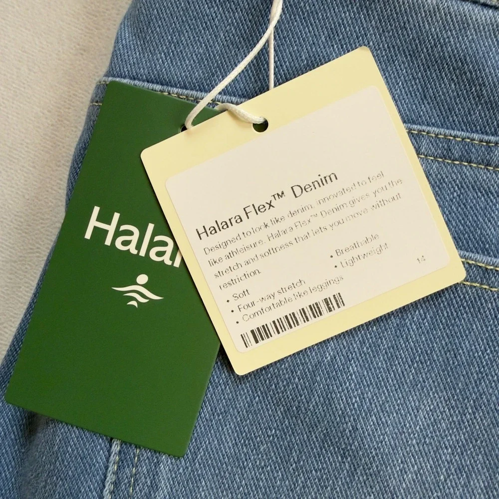 HALARA Women's Straight Leg Jeans in Medium Blue - Picture 2 of 10
